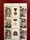 Australia 1995 Stamp Block War Hero Gutter Block And Medal Tabs Mnh