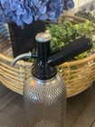 Vintage Classic Soda Siphon Seltzer Glassbottle With Wire Mesh