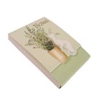 Punch Studio   Magnetic Note Pad Pocket - Houseplant White Cat