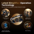 Motorcycle Helmet Headset Intercom 10 Riders Interphone Bluetooth Fm Music Share