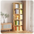 5 Tier Rotating Bookshelf 360 Display Spinning Bookshelf Revolving Bookcase