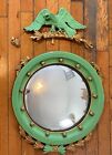 19th Century American Federal Eagle Convex Mirror  Collectible Must Repair30x24   