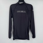 O neill Men s Black Long Sleeve Swim Rash Guard Shirt Size Large