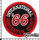 1966 International Harvester Scout Embroidered Patch Black red Iron-on Sew-on