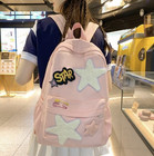 New Pink 2026 Preppy Backpack Trendy Y2k Stars Backpack  Large Capacity  Light