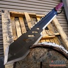 25 5  Outdoor Zombie Killer Fixed Blade Ninja Machete Tactical Military Combat