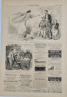 Harsh Lincoln Political Cartoon 1863 Vintage Print  Columbia Accuses Lincoln