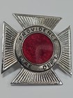 Providence Fire Department Cap Badge Rhode Island Silver   Red Colors  2