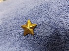 Vintage Textured Star Fish Design Brass Tone Metal Lapel Hat Pin