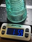 W Brookfield 45 Cliff Street Telegraph Insulator Aqua Blue W Bubbles Beehive