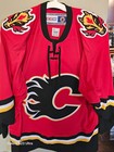 Calgary Flames Nhl  League Hockey Jersey Size L  Adult