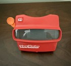 Vintage View-master 3d Classic Tyco Red 1980 s Toy Slide Viewer W  Reels 