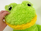 Dan Dee Jumbo Green Frog Plush Pillow 23  Sewn Eyes Floppy Collectors Choice