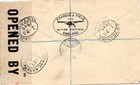 Gb Kgvi 3 Diff Stamp Used On Suttoncoldfield Registered Cover Censor To Usa 1940