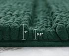 Bathroom Rugs Non-slip Chenille Soft Striped Plush Bath Mat 