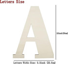 Big Unfinished Wooden Letters For Wall Decor 12 Inch Large Wooden Alphabet Blank