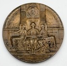 1909 Hudson Fulton Celebration Commemorative Ana Large Bronze Medal 106g 63mm