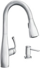 Moen Essie Spot Resist Stainless Pulldown Sprayer Kitchen Sink Faucet Set With M