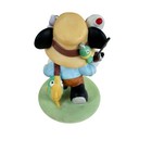 Vintage Disney Ceramic Mickey Mouse Fisherman Figurine