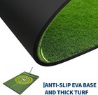 5x4ft 6x4ft Golf Hitting Mat Dual Turf Golf Practice Mat Chipping Swing Training