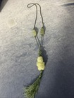 Chinese Hand Carved Genuine Natural Jade Scholars Necklace
