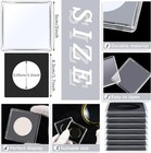 36 Pcs Half Dollar Coin Holders  2 X 2 Inches Silver Clear Plastic Case For Coll