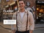 Tourbon Retro Men Suspenders Y Shaped Button   Clip Pants Braces Strap Adjusted