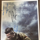 Fury Signed Movie Poster 11x17 With Coa - Authentic Memorabilia