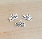 10 Pieces - New Year 2026 Charms Tibetan Silver Alloy 14 X 9 Mm Free Shipping 