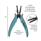 The Beadsmith Metal Hole Punch Pliers   With Gauge Guard  1 5mm    Fast Usa Ship