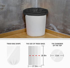 Trash Bags  3 Gallon  300 Count  Black  For Bathroom  Office  Industrial  Commer