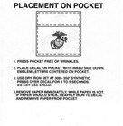 Usmc Heat Transfer  Iron On  3 Pack New Style Unicor 