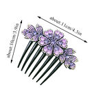 Shiny Rhinestones Hairpins Crystal Flower Hair Comb Clip Women Hair Accessories