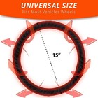 Car Heated Steering Wheel Cover Tangle Free Heated Hand Warmer Universal Fit 12v