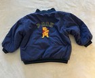 Disney Boys Jacket Size 4 5 Years Pooh Reversible Bomber Varsity Vintage Y2k