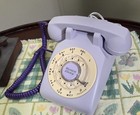 1956 Lavender Bell System Western Electric Cd 500 Rotary Telephone Works Great 