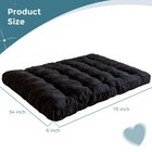 Yoshoot 6 Inches Futon Mattress Full Size  Thick Full 54 x75 x6    Black 