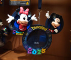 Disney Parks 2025 Disneyland Mickey   Minnie Photo Frame Christmas Ornament New