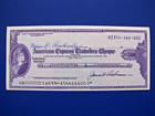 Vintage American Express Travelers Check Cheque  100 Us Dollars Unused Minty 600