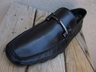 Kenneth Cole Ny  Casual Dress Shoes Black Leather Moccasin Driver Loafer Size 9m