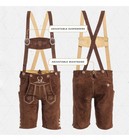 Bavaria Trachten Lederhosen Men Size 38 Genuine Leather Authentic Oktoberfest
