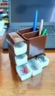 Desk Top Organizer - Small Vintage Multiespaces - 70s    