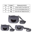 Gray Flannelette Portable Breathable Pet Hamster Carrier Outgoing Bag For Small