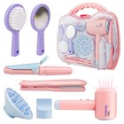 Hair Salon Toys - Barber Set Pretend Play Makeup Hair Salon Set For Girls Wit   