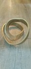 Vintage Midcentury Abstract Handcrafted Silver Metal Spiral Art Sculpture 12   8 