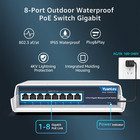 8-port Poe Switch Gigabit- Waterproof Outdoor Ethernet Unmanaged Network Switch 