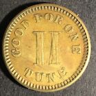  good For One Tune   h  Brass Trade Token 20mm - Unknown