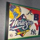 Vtg 1999 World Series Mlb Full Size Wincraft Pennant Flag Banner Yankees Braves
