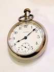 Vintage 1917  waltham Size 18 Pocket Watch 15 Jewels W  Train locomotive Case