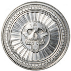 1 Oz  999 Silver Round Mictlantecuhtli   Aztec God - Perfect For Collectors